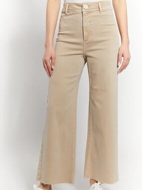 Oat The Greer Ankle Length Wide Leg Denim in
Oat Milk High-Rise Wide Leg 12/31